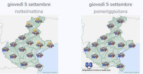 VENETO: in arrivo forte perturbazione