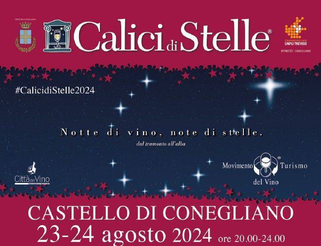 CONEGLIANO: Calici di Stelle il 23 e 24 agosto