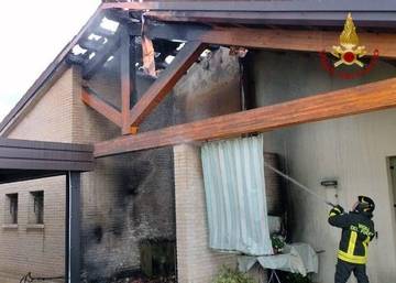SAN FIOR: incendio in una casa privata