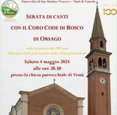 TEZZE: il coro Code di Bosco per il centenario della chiesa