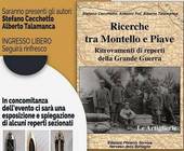 FONTIGO: presentazione del libro “Ricerche tra Montello e Piave - Ritrovamenti di reperti della Grande Guerra”