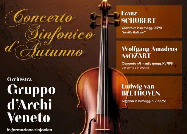 TARZO: concerto sinfonico d’autunno del Gruppo d'Archi Veneto